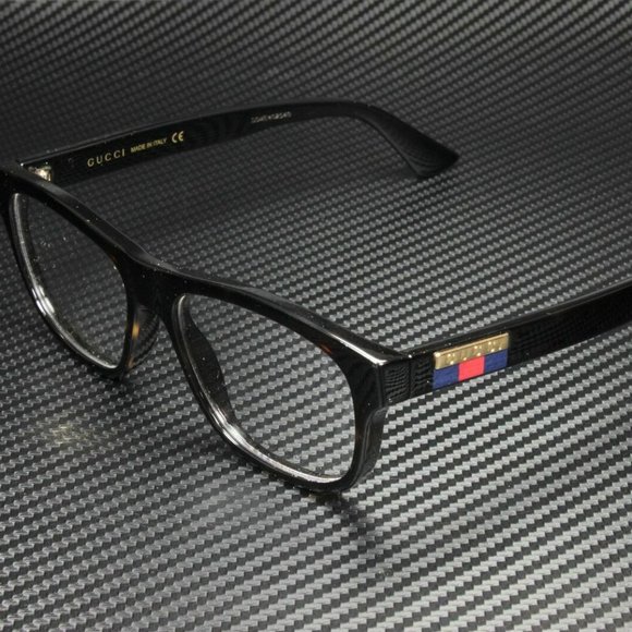 Gucci Men's Black Havana Demo Eyeglasses! - Picture 1 of 5